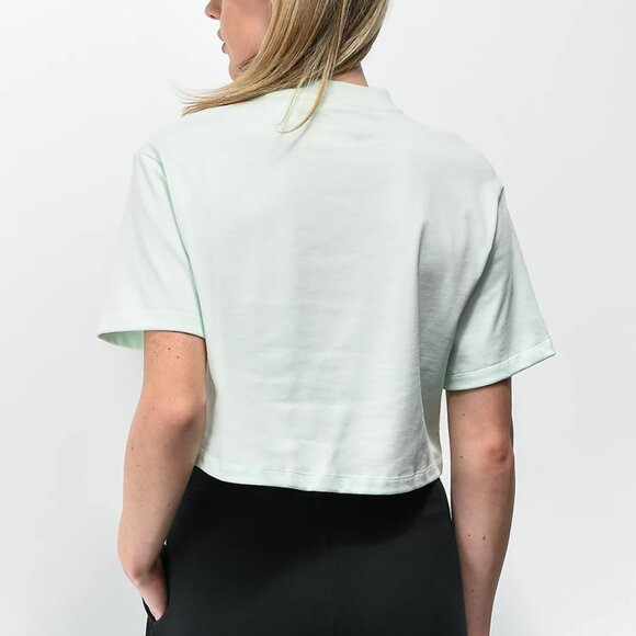 🍃 EUC🍃 Nike Sportswear Jersey Mint Green Crop Top T-Shirt - Picture 2 of 6